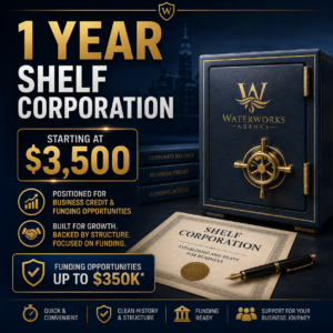 1-Year Shelf Corporation — $3,500
